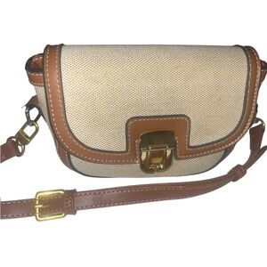 ASOS Cream and Brown Crossbody Bag